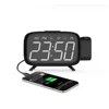 New Design FM Radio LED Digital Alarm Table Clock Projection With USB Charger For Home Decor