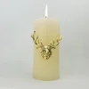 decorative gold plated big metal stag head candle pins