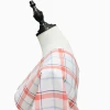 Summer transparent voile 100% cotton yarn dyed plaid fabric for girl's shirt