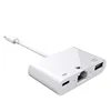3 in 1 RJ45 Ethernet LAN Wired Network Adapter Compatible iPhone iPad to USB Camera Adapter Kit