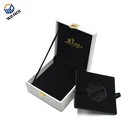 luxury branded fashion OEM logo white pu leather wooden coin box