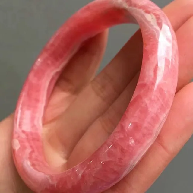 YQ72 top Argentine rutile grade rhodochrosite rare rhodochrosite bangle and bracelet, White
YQ72 top Argentine rutile grade rhodochrosite rare rhodochrosite bangle and bracelet, White