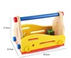 children mini wooden tool box toy DIY wooden assembly toy for kids pretend play toy