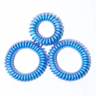 Custom Elastic Hair Band Traceless Hair Ring Spiraled Phone Cord Hair Tie