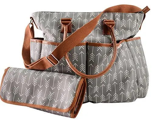 Baby Diaper Bag with Leather Handle Hanging Nappy Organizer for Stroller Large Capacity Mummy Diaper Bag Portable Arrow Printing
Baby Diaper Bag with Leather Handle Hanging Nappy Organizer for Stroller Large Capacity Mummy Diaper Bag Portable Arrow Printing