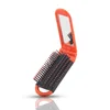 Factory hot sale Small Plastic Hair Brush Pocket Mirror Folding Comb With Mirror good price
