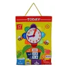 customized cloth book baby educational plush fabric wall chart for children