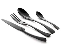 4 Piece Stainless Steel Black Titanium Silverware, Vintage Flatware Set With Gift Box
4 Piece Stainless Steel Black Titanium Silverware, Vintage Flatware Set With Gift Box