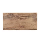 Customized luxury 100% melamine wooden large rectangular catering serving tray