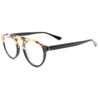Fashionable black frame acetate arms spring hinge optical glasses 2019