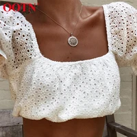 OOTN 2019 Cotton Bohe Women White Shirt Female Backless Summer Blouse Sexy Hollow Out Crop Top Embroidery Lace Puff Sleeve Top
OOTN 2019 Cotton Bohe Women White Shirt Female Backless Summer Blouse Sexy Hollow Out Crop Top Embroidery Lace Puff Sleeve Top