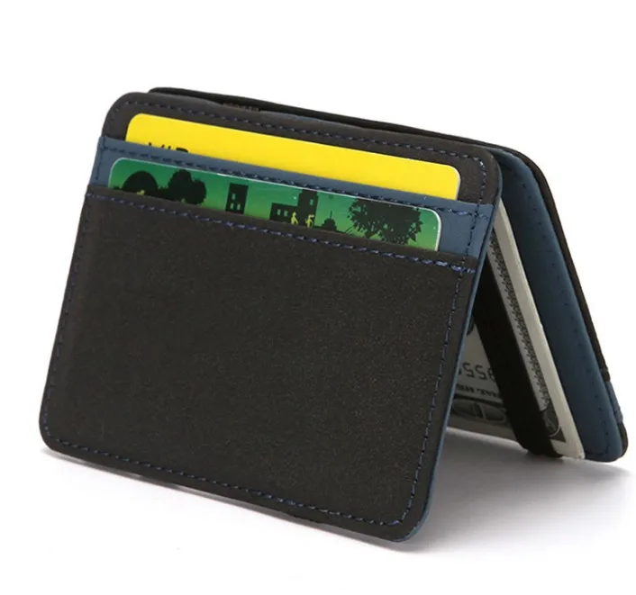 HOT SALE high quality slim open magic short small CARD holder pu leather men credit card wallet, Blue/pink
HOT SALE high quality slim open magic short small CARD holder pu leather men credit card wallet, Blue/pink