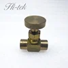 Brass 1/4" internal thread NPT straight needle valve