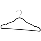 PVC metal shirt clothes hanger with nothes and bar in light purple