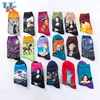 Youki Men's fashion Comfortable Combed Cotton Belt Pictures Oil Painted Socks