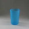 Manufacture Customised Eco-Friendly 8 Oz PP Plastic Water Cup Frosted Unbreakable 230 ML Blue Reusable Bubble Tea Cup