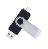 Custom Logo 8GB16GB 32GB OTG USB Flash Drive For Android SmartPhone Swivel Pendrive OEM Memory Stick