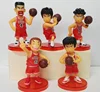 5 Pack Anime Slam Dunk Basketball Characters PVC Hard Rubber Action Figure Set Toy