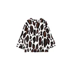 Children's clothing wholesale 2019 spring new design western tops girls fashion leopard pullover sweater