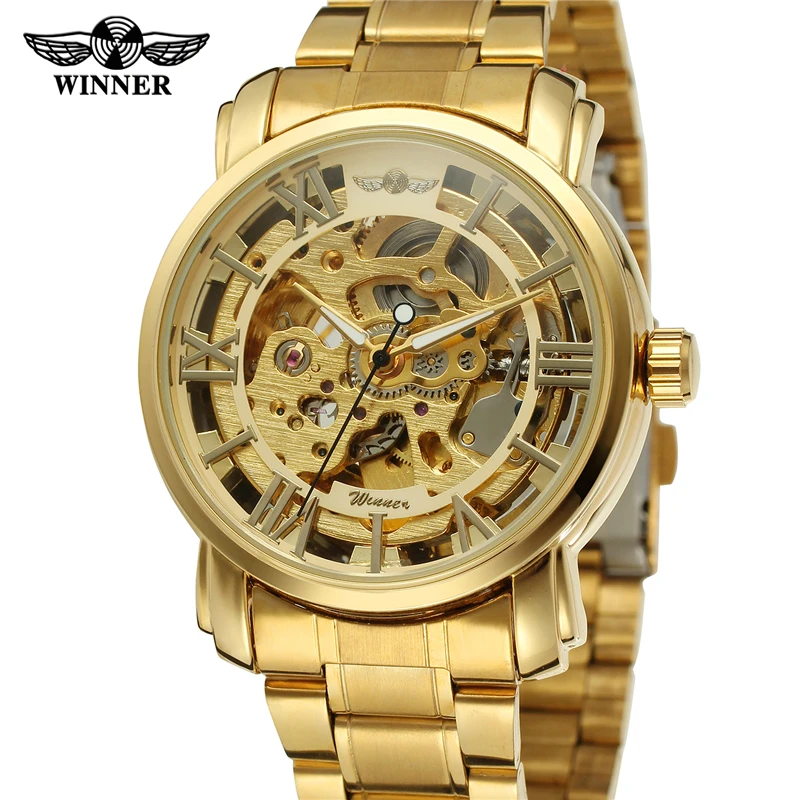 Winner 8028 Watch Men Skeleton Automatic Mechanical Watch Gold Alloy Skeleton Vintage Man Watch Mens Brand Luxury Montre Homme
Winner 8028 Watch Men Skeleton Automatic Mechanical Watch Gold Alloy Skeleton Vintage Man Watch Mens Brand Luxury Montre Homme