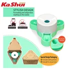Eco-friendly plastic bowl slow feeder no spill non-slip green anti-bacteria cat dog bowl
