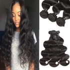 4 Bundles Brazilian Body Wave Bundles 9A Unprocessed Virgin Brazilian Hair Remy Hair Weaving for Black Women