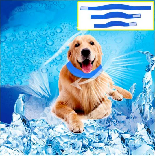 Heatstroke Dog Cooling Collars Gel Material Pet Summer Cat Self Cooling Neck Collar For Small Medium Large Dogs, Blue 
Heatstroke Dog Cooling Collars Gel Material Pet Summer Cat Self Cooling Neck Collar For Small Medium Large Dogs, Blue