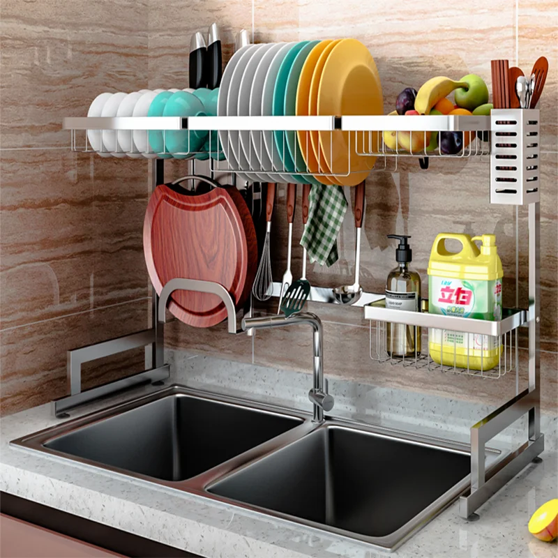 Original manufacturer supply 304stainless steel Dish Rack set Over Sink pure size 25.5" for single sink 33.5" for double
Original manufacturer supply 304stainless steel Dish Rack set Over Sink pure size 25.5" for single sink 33.5" for double