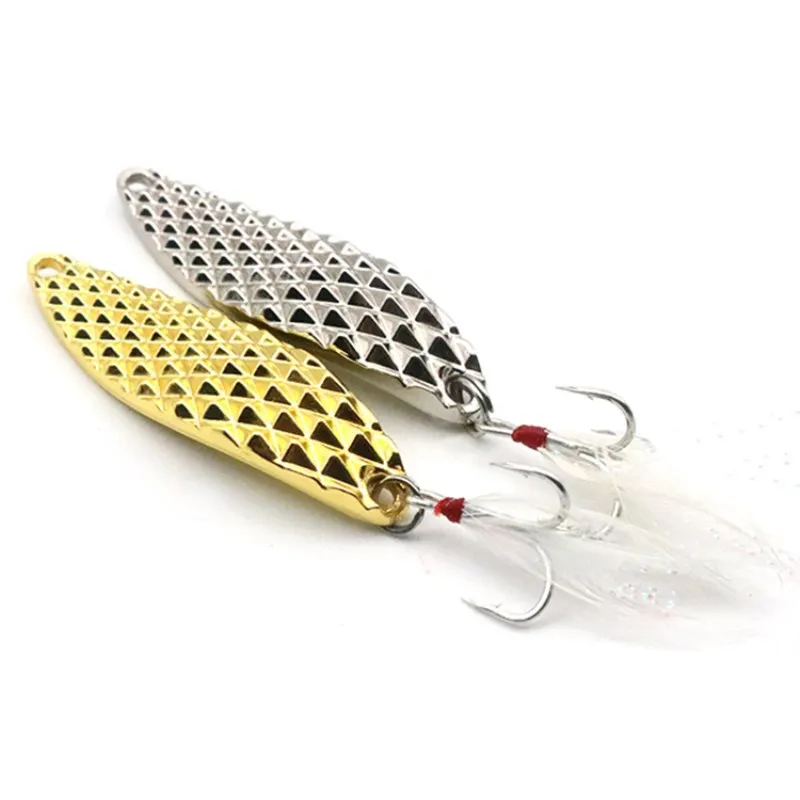 

5g 7.5g 10g 15g 20g Sea All For Fishing Spinner Lure Metal Spoon Squid Jig Silicone Bait Wobbler Lure For Fishing Jigging Lure, See pictures