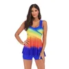 Women Plus Size Tankinis Set Bikini Swimwear Summer Colorful Beach Swimsuit Bathing Suit Back Ladies Swim Clothes 5XL