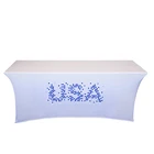 waterproof pvc polyester vinyl fabric custom spandex printing table cloth