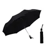 Promotional custom umbrella with print black automatic compact