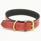 Hot Sale Dog Accessories Soft Studded Leather Dog Collar And Dog Leash