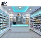 Medical shop wall cabinets display furniture design for pharmacy