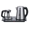 Tea Coffee Maker Electric glass Kettle Set with Keep Warm Tray