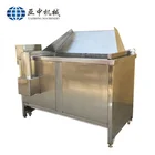 Factory Price 100kg/h Gas heating Semi Automatic Deep Frying Machine