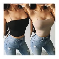

Fashion Womens Summer Camis Tanks Tops Sleeveless Cotton Bustier Unpadded Bandeau Bra Vest Crop Top Seamless Bralette Tees