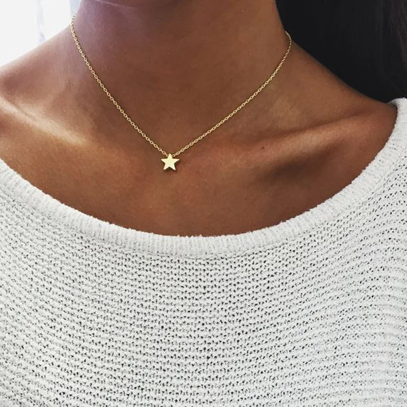 New Gold Five pointed Shape Pendant Star Choker Mini Star Clavicle Choker Necklace, Gold,silver
New Gold Five pointed Shape Pendant Star Choker Mini Star Clavicle Choker Necklace, Gold,silver