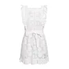 Hot Selling Women 100% Polyester Floral Embroidery Summer Lace Dress
