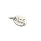 Small shape silver color custom engraved charms letter jewelry hang tags for bracelet