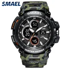 Watch Leatherleather Strap Watches Men Fashion Smael 1708 Digital Sport Watch Men Wrist PU Strap