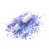 Holographic Face Pink Nail Glitter Fix Gel with Clear Transparent Chunky Glitter Fix Gel/Fix Primer