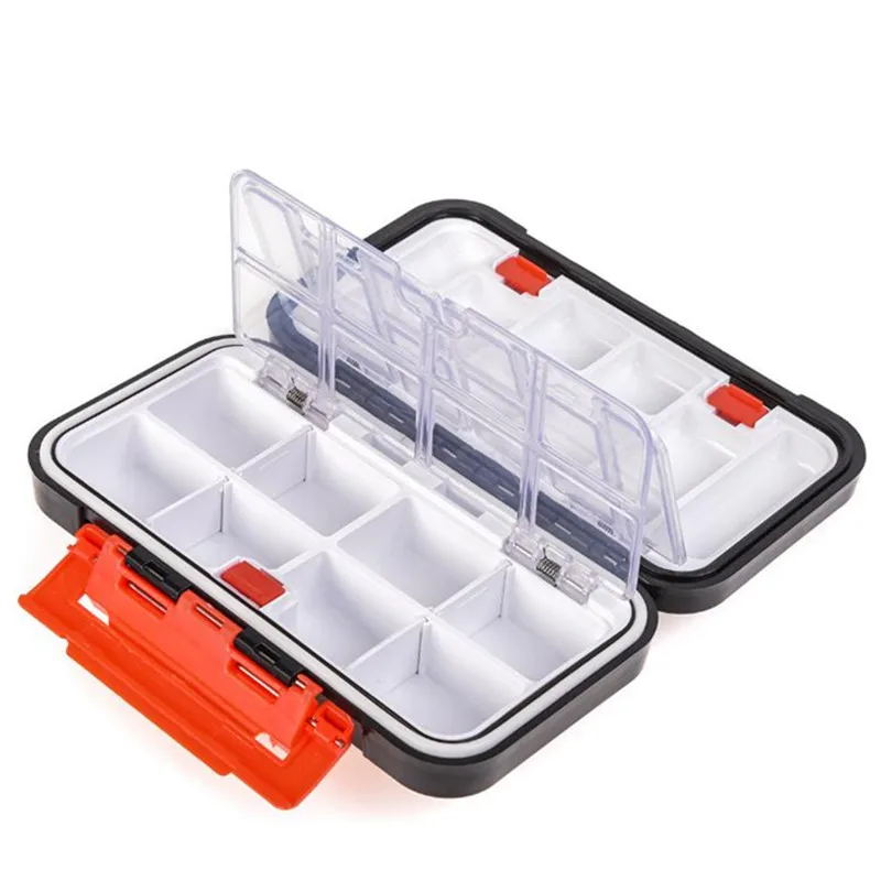 Waterproof Portable Fishing Tackle Storage Box Double Compressive Pressure Lure Hook Baits Pesca Accessory ABS Baits Tackle Box, Black/grau
Waterproof Portable Fishing Tackle Storage Box Double Compressive Pressure Lure Hook Baits Pesca Accessory ABS Baits Tackle Box, Black/grau