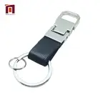 Free Pattern Customization Stamped Metal Keychain With Leather Strap