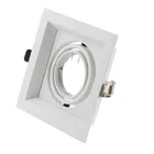 Recessed Aluminium COB Spot Ceiling LED Light GU10 Square Downlight Frame Housing Fitting