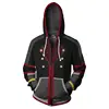 ecowalson Sora Xemnas Roxas Kairi Hoodie Sweatshirt Costume 3D Print Zip Up Jacket Coat Unisex