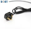 UK plug 3 square pin ac power cord cable with plug used computer power supply cords with connector c14