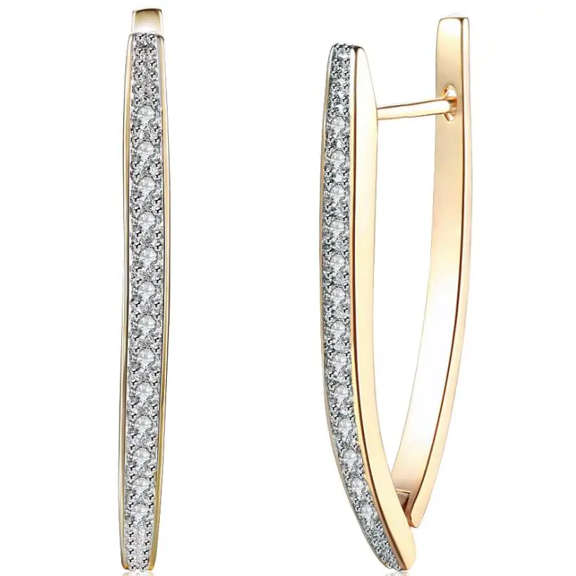Fashion new lekani sourcing accessories custom Russian earrings fashion V shape set zircon earrings
Fashion new lekani sourcing accessories custom Russian earrings fashion V shape set zircon earrings