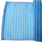 OEM 2019 Factory White and Yellow Strips Nylon Bath Towel Skin Care Products Shower Towels Exfoliating Bath Towel