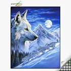 GF1802 wolf stretched canvas diamond painting for hoem decor